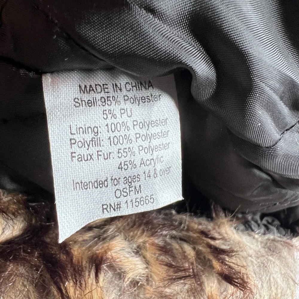 Dickies Brown Faux Fur Trapper Hat Ear Flap Hunting Winter Cap OSFM‎ RN115665